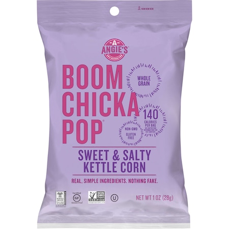 Angies Boomchickapop Angie's Artisan Treats Sweet And Salty Kettle Corn 1 oz. Bag, PK24 1878001213